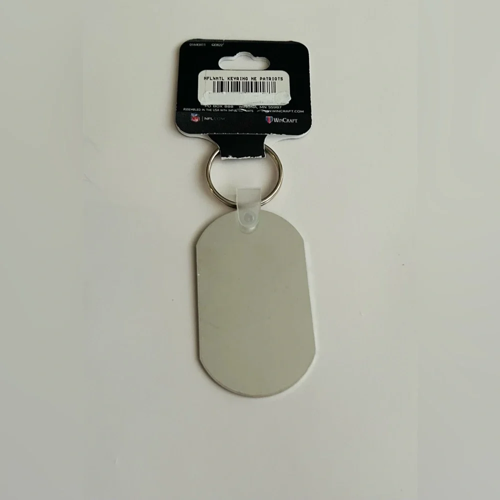 New Metal New England Patriots Keyring Team Logo WinCraft Licensed Key Football